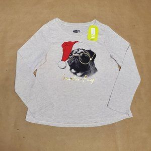 Crazy 8 Santa Pug T-Shirt 12-18M Beige